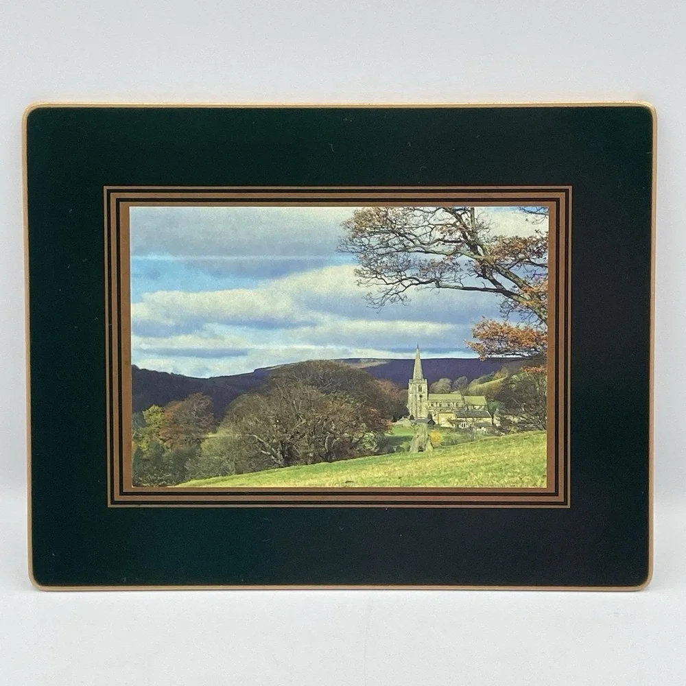 Vintage 1990s Hedgerow Derbyshire England‎ Cork Back Placemats Set of 5